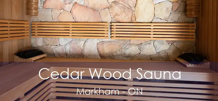  Cedar Wood Sauna Markham - ON