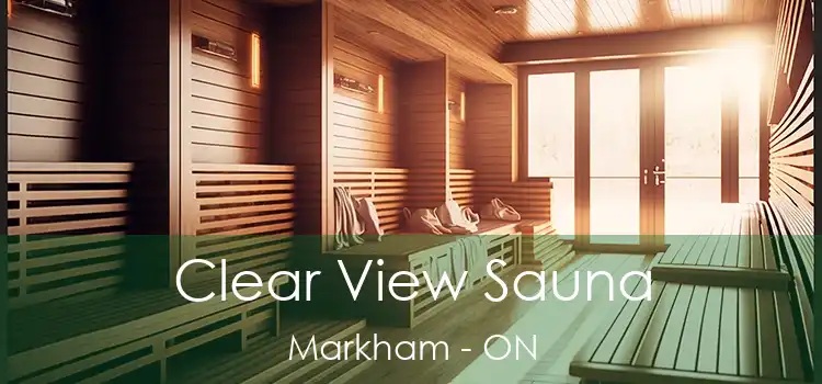  Clear View Sauna Markham - ON