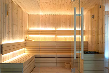 Modern Sauna Setup in Markham, Ontario
