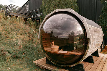 panoramic view sauna in Markham, ON
