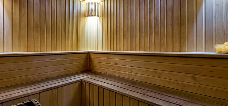 Modern Outdoor Sauna  Setup in Markham, Ontario