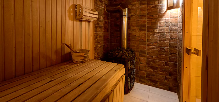 Traditional Sauna Cabin Conversion in Markham, Ontario