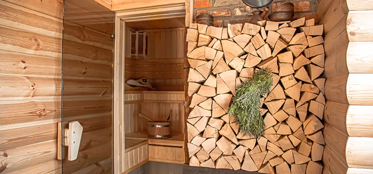 Eucalyptus Wood Sauna Walls Repair And Installation in Markham, ON