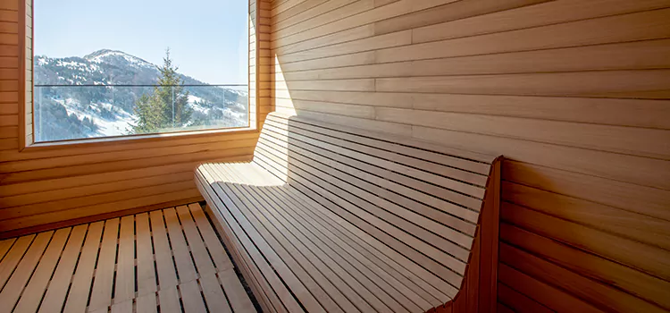 Luxury Pine Wood Sauna Restoration and Refurbishment in Markham, ON
