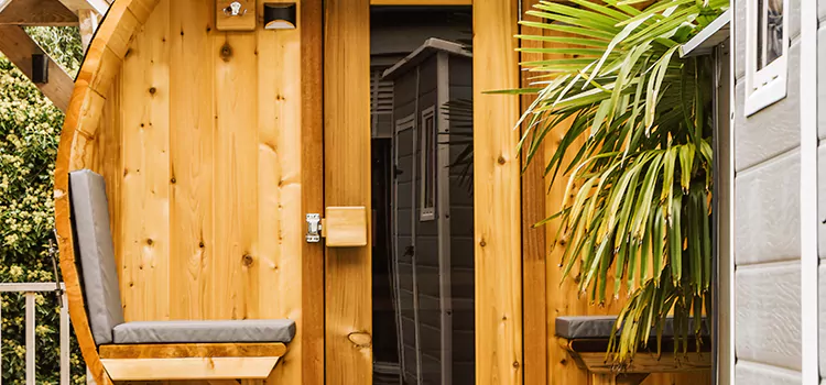 Wood-fired Outdoor Residential Sauna Installation in Markham, Ontario