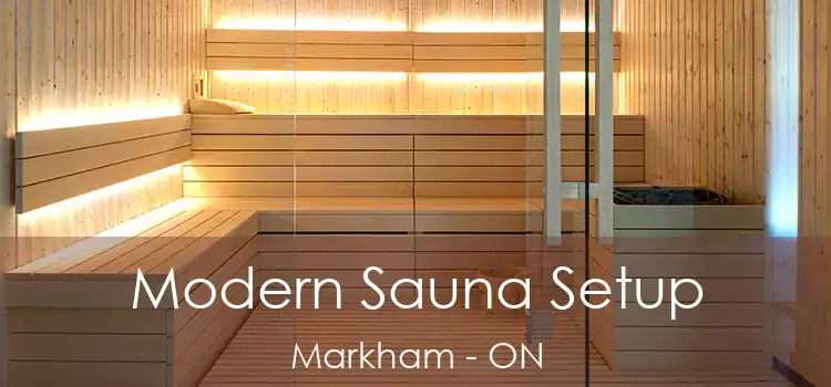  Modern Sauna Setup Markham - ON