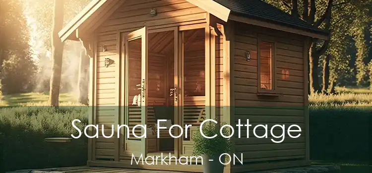  Sauna For Cottage Markham - ON
