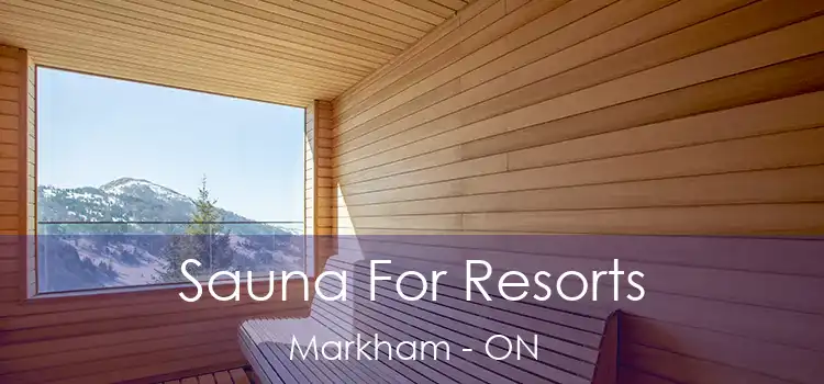  Sauna For Resorts Markham - ON
